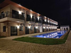 pool villa night