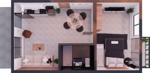pool villa floor plan