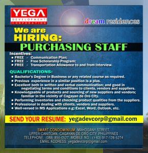 purchasing staff hiring