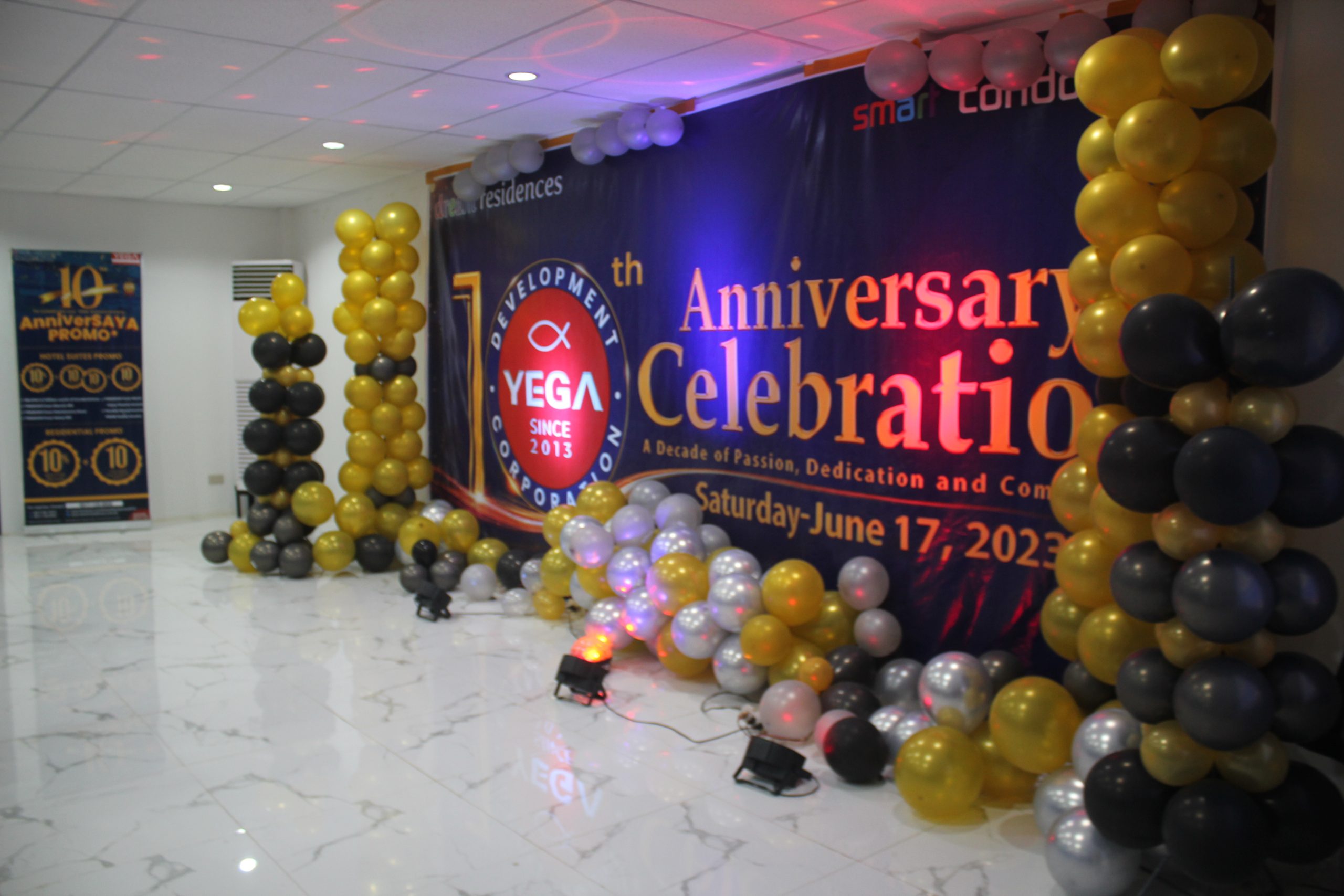 10th anniversary stage tarpaulin